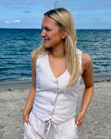 Puragnes linen vest