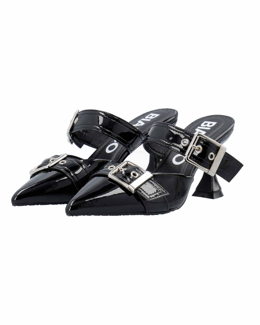 Biaglam mule double buckle