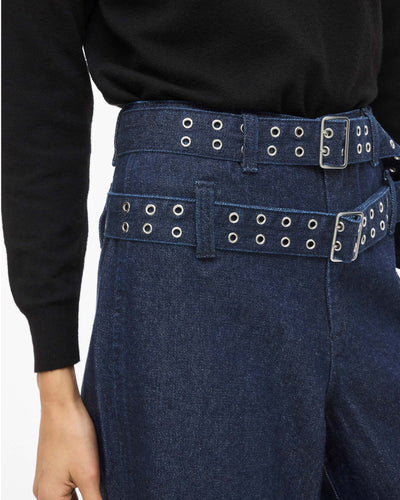 VIADONA BELTED DENIM SHORTSThumbnail 