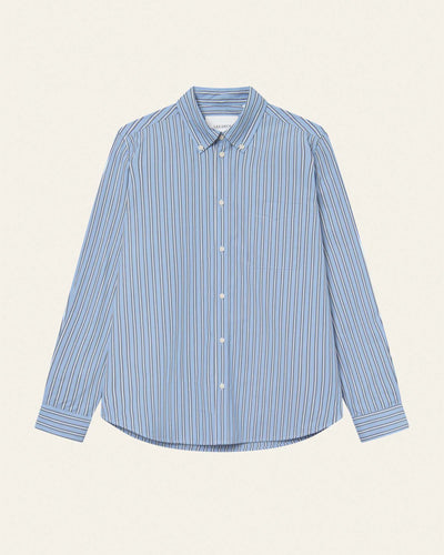 Kent Stripe Poplin ShirtThumbnail 