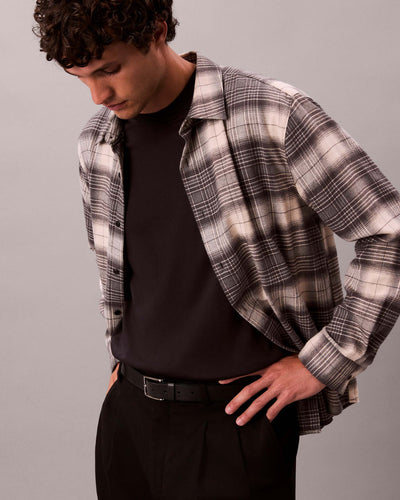 LS BRUSHED PLAID EASY SHIRTThumbnail 