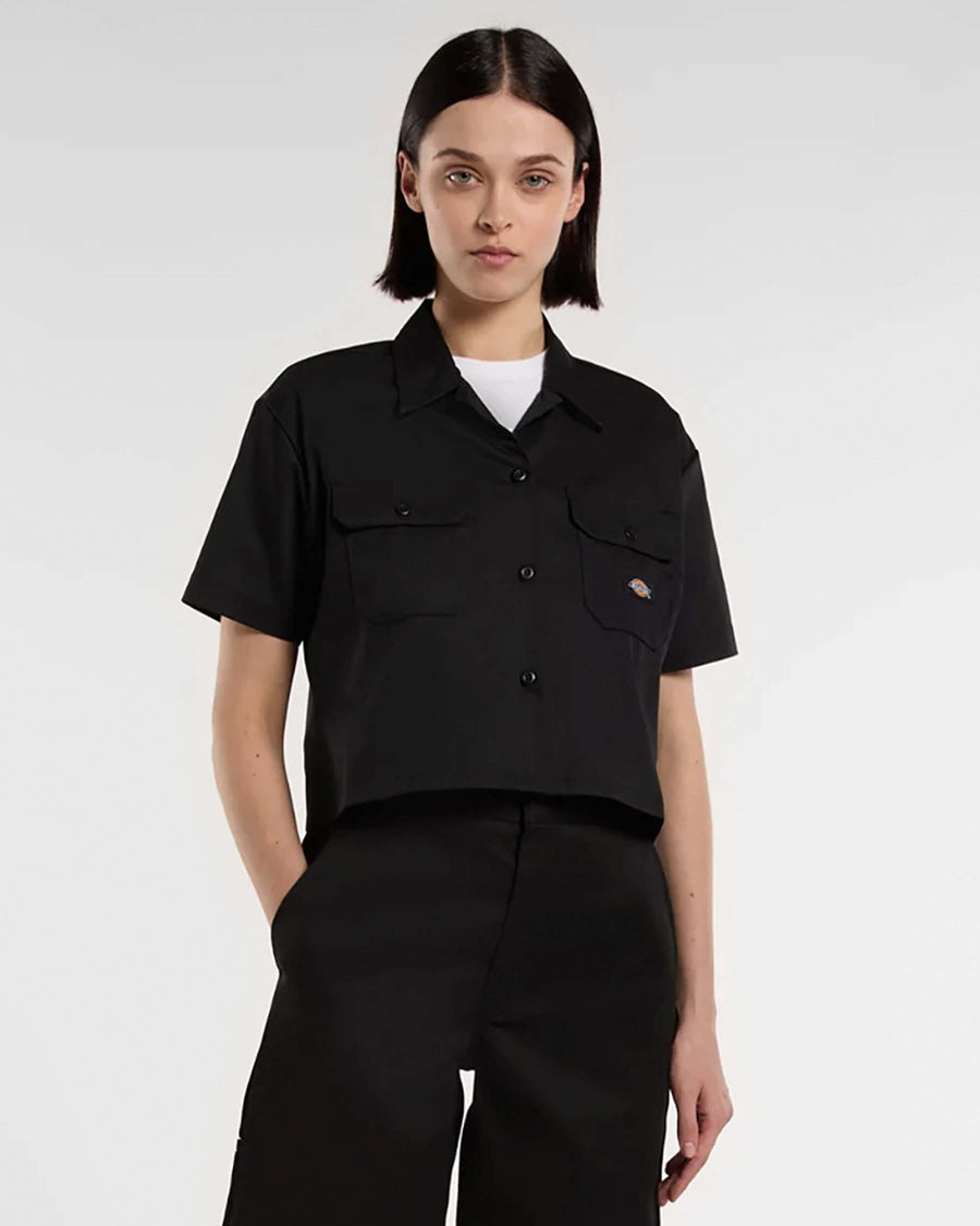 SS CROP WORK SHIRT