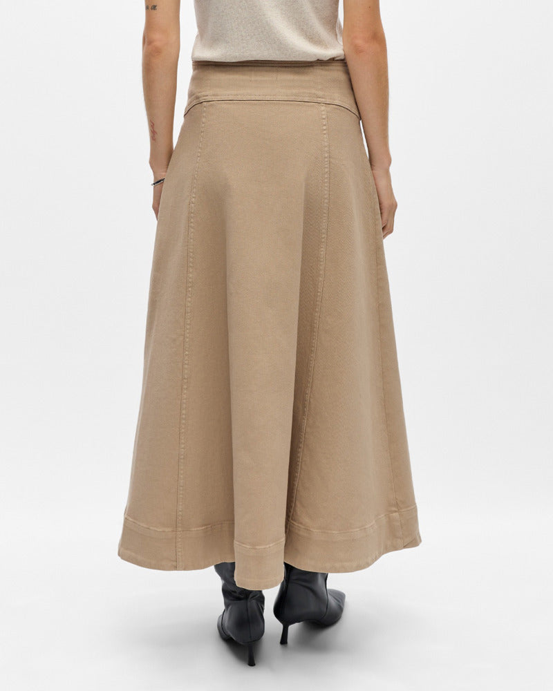 OBJSINA HW LONG A-SHAPE SKIRT