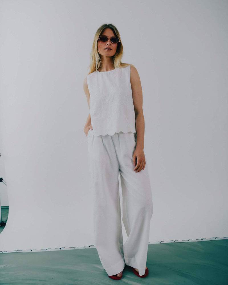 Jocely embroidery top