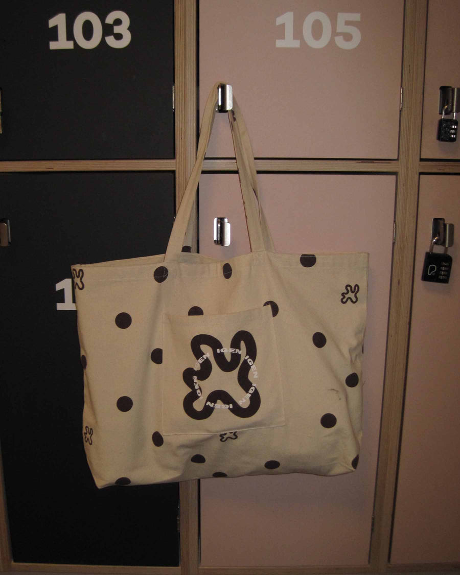 Shopper signatur brown dots