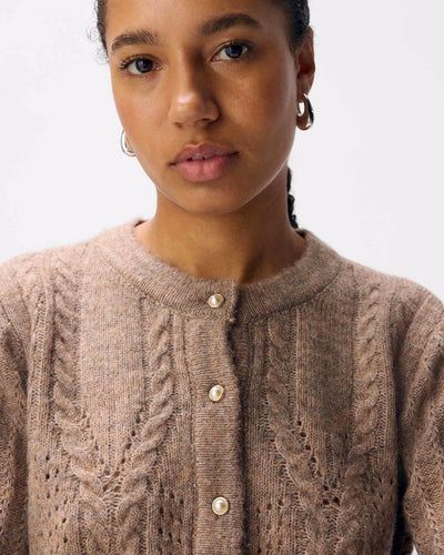 OBJFLORA LS KNIT CARDIGANThumbnail 