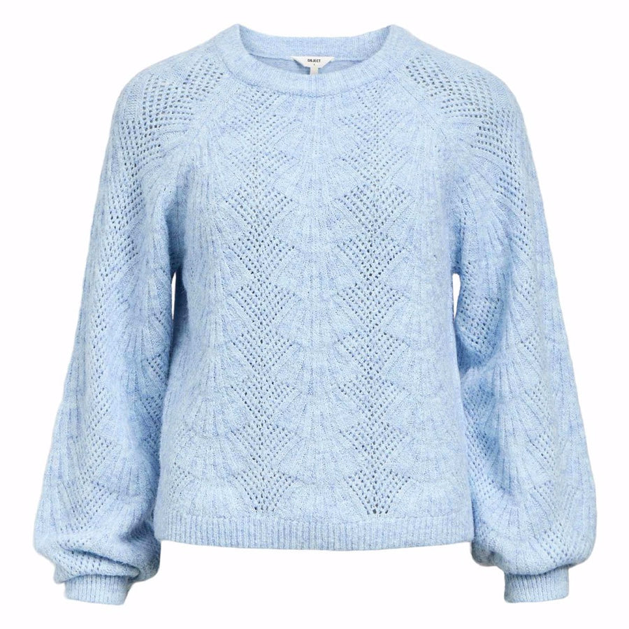 OBJFLORA RE L/S KNIT