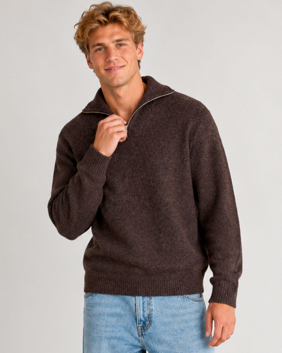 Lazar Half Zip Knit