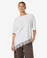 NMEASY LACE DETAIL T-SHIRT