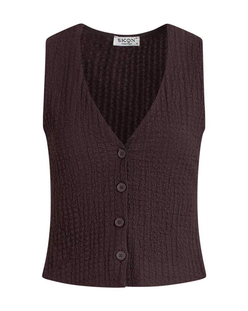 Sara crepe vest