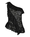 NMDEMI S/L LACE FRILL TOP