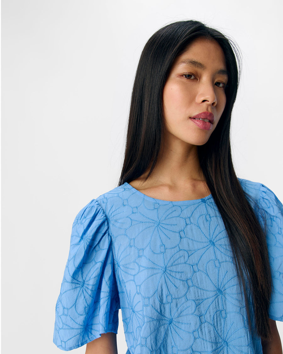 OBJILLY S/S RE O-NECK TOP