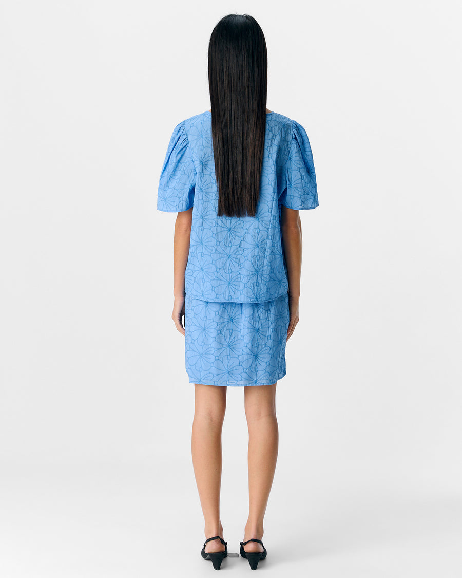 OBJILLY S/S RE O-NECK TOP