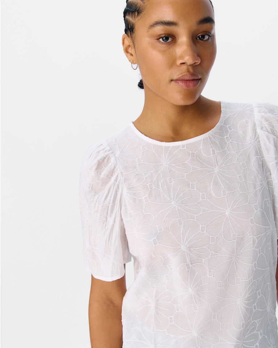 OBJILLY S/S RE O-NECK TOP