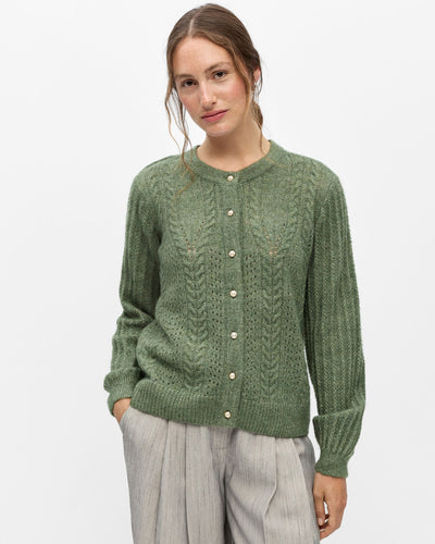OBJFLORA LS KNIT CARDIGANThumbnail 