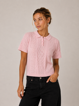 Alba ss knit polo