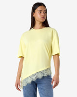 NMEASY LACE DETAIL T-SHIRT