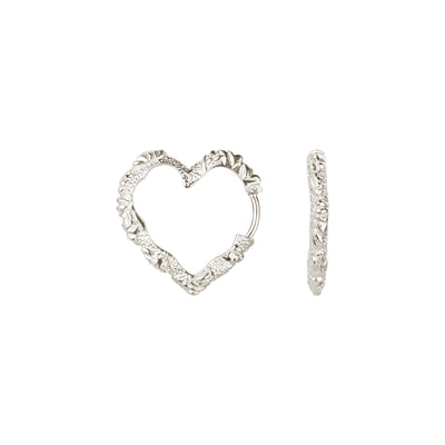 Medium Heart Crush HoopsThumbnail 