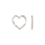 Medium Heart Crush Hoops