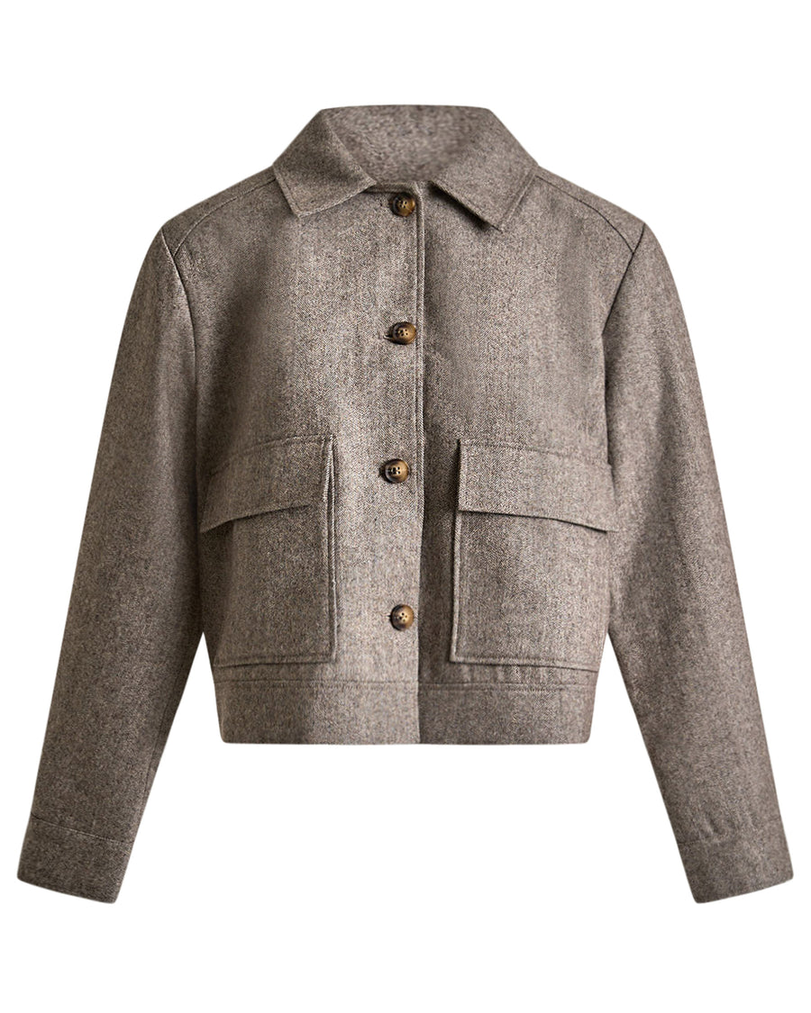 Olive herringbone jacket