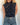 NMPRIMA S/S FLOCK MANDARIN TOP