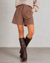 Puramelia pleat shorts