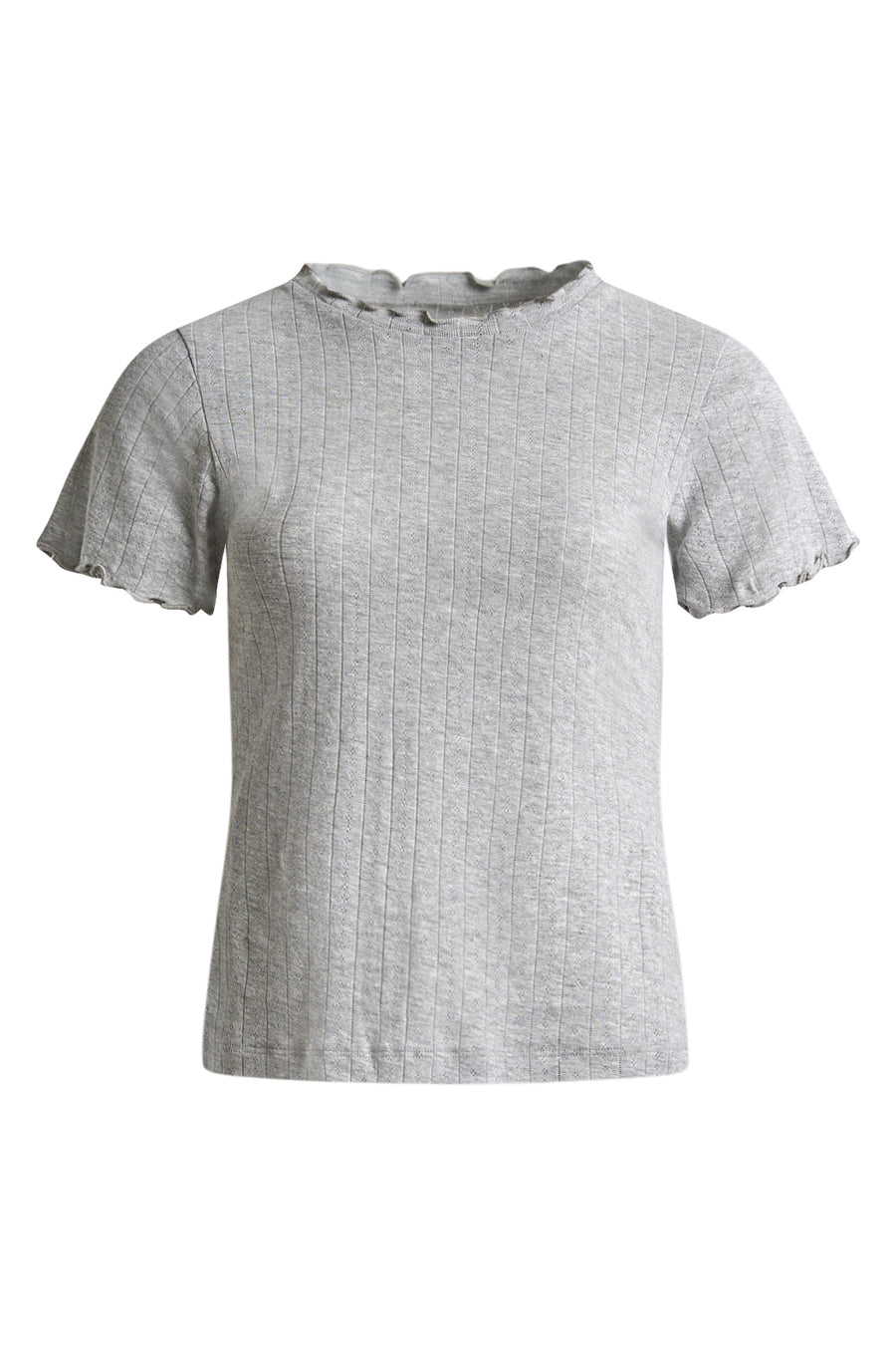 Puranine ss pointelle tee