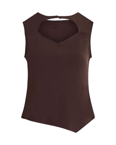 OBJLINA S/L CUT OUT O-NECK TOPThumbnail 