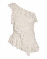 NMDEMI S/L LACE FRILL TOP