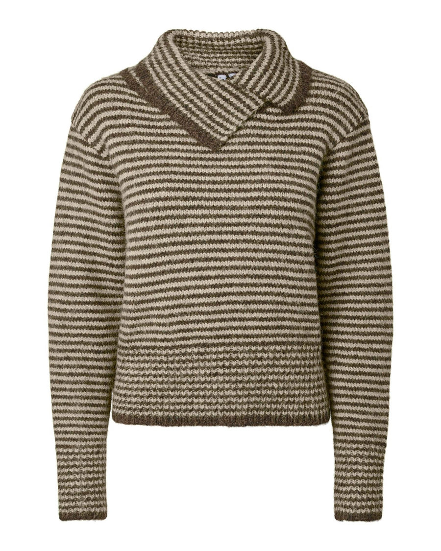 PCVENA LS COLLAR KNIT