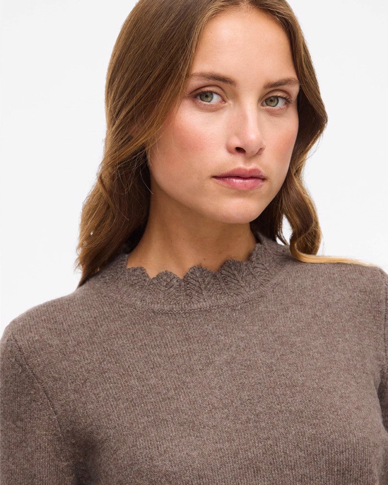 VINIKOLINA O-NECK L/S KNIT TOP