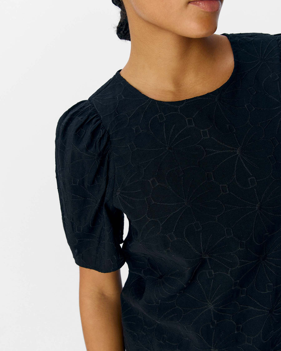 OBJILLY S/S RE O-NECK TOP