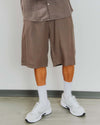 Boxy linen shorts