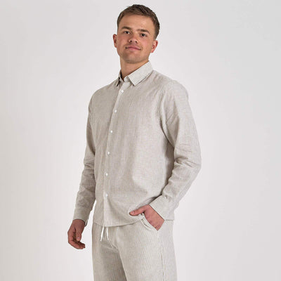 Mario linen Shirt LSThumbnail 