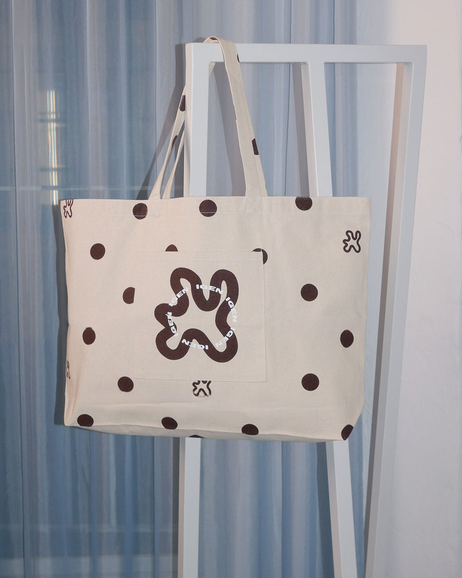 Shopper signatur brown dots