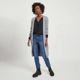 Viril long knit cardigan