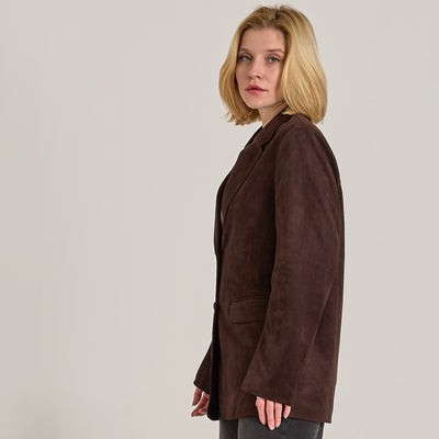 Lara faux suede jacketThumbnail 