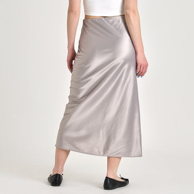 Pursarah bow satin skirtThumbnail 