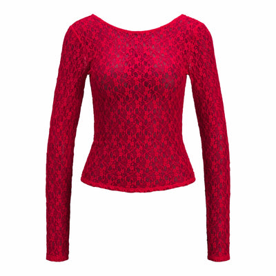 Jxleah lace ls deep back topThumbnail 