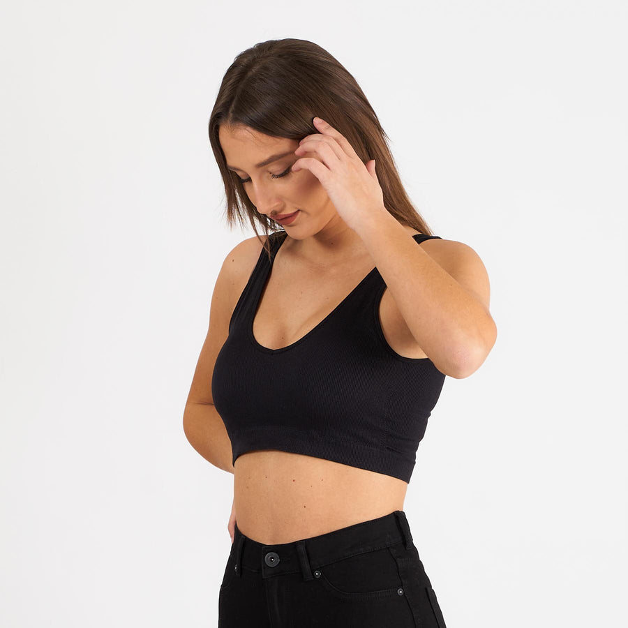 Pcsymmi rib bra 2-pack