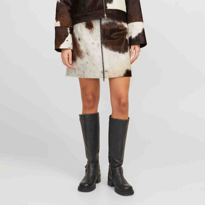 Jxhannah cow leather skirtThumbnail 