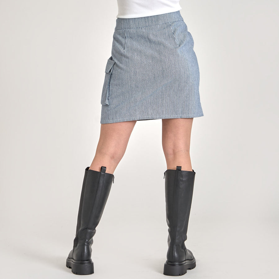 Purcasso pinstripe skirt
