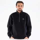 Half zip logo sweat