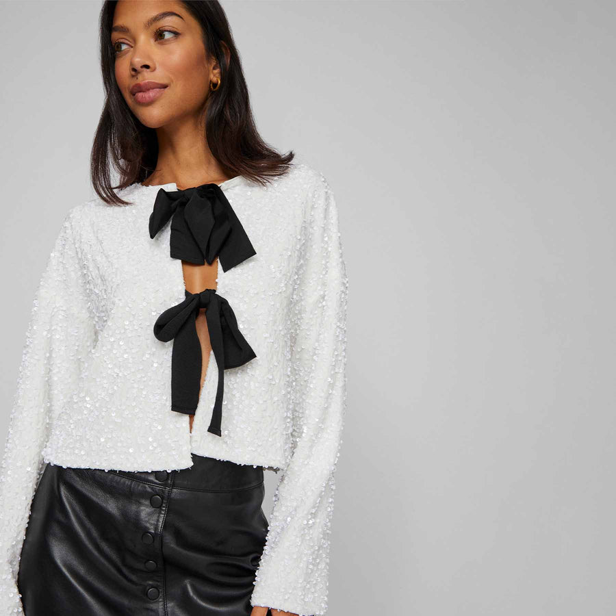Viaria l/s o-neck cardigan