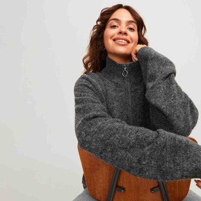 Jxevi zip cardigan knitThumbnail 