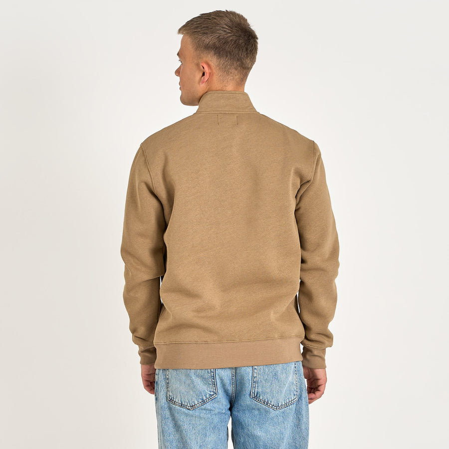 Half zip logo sweat