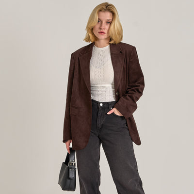Lara faux suede jacketThumbnail 