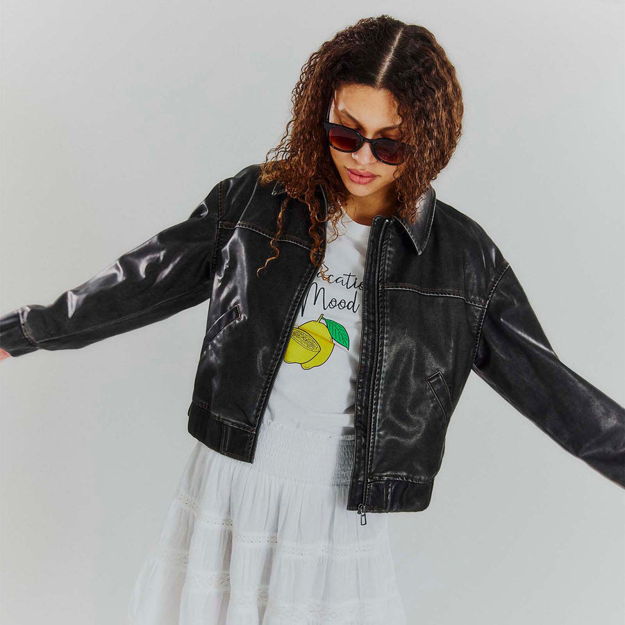 Objscarlet biker jacket