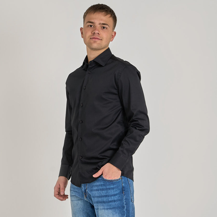 Poplin stretch shirt