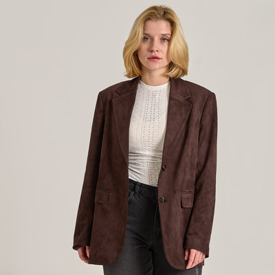 Lara faux suede jacketThumbnail 